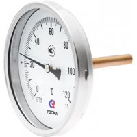 БТ-31.211, биметаллический термометр, торцевое присоединение (сзади), d63мм