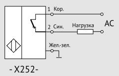 Датчик бесконтактный индуктивный двухпров. АC ВБИ-М12-65К-2252-Л 