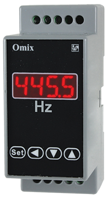 Частотомер однофазный на DIN-рейку Omix D2-F-1-0.1 (5...500Гц)