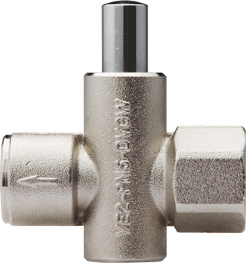 Клапан запорный кнопочный VE2-2-G1/2 для установки манометра (давление до 5 бар)