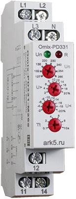 Omix-PD-331, Реле контроля трехфазного напряжения