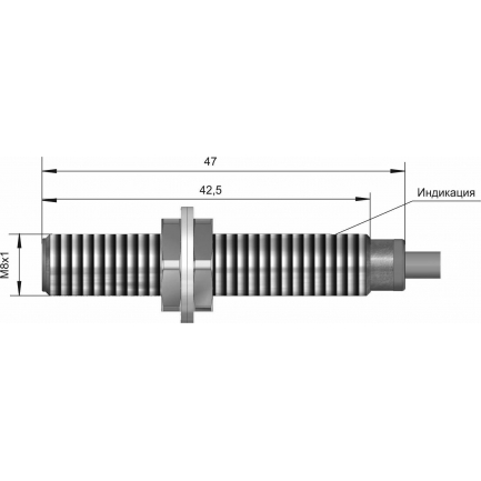 Датчик индуктивный с увеличенным расстоянием срабатывания ВБИ-М08-45У-1122-З.51 
