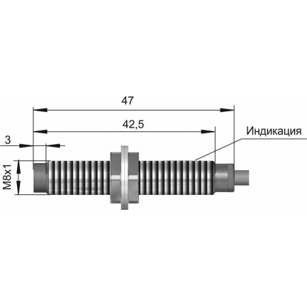 Датчик бесконтактный индуктивный ВБИ-М08-48У-2122-З 