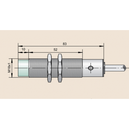 Датчик бесконтактный индуктивный двухпров. АC ВБИ-М18-86У-2252-Л.9 