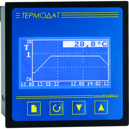 Термодат-16Е5, одноканальный программный ПИД-регулятор с графич. дисплеем, самописец
