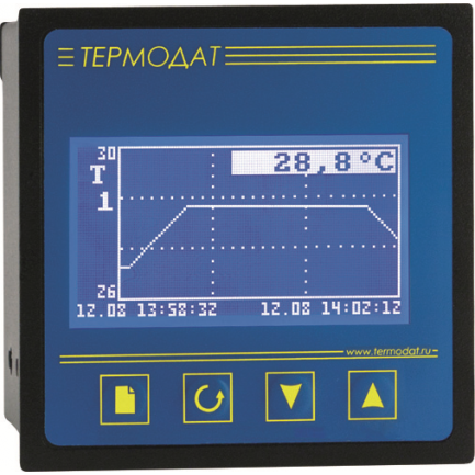 Термодат-16К5, одноканальный ПИД-регулятор с графич. дисплеем, самописец