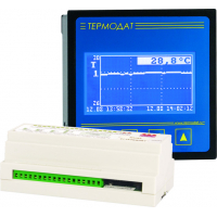 Термодат-25К5, 8-,12-канальный ПИД-регулятор с графич. дисплеем, самописец