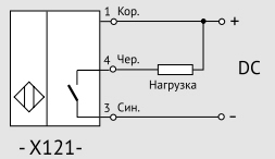121-_18 Датчик бесконтактный индуктивный без защиты выхода ВБИ-М12-34В-1121-Л — изображение 2