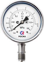 ТМВ-621 NH3, мановакууметр аммиачный коррозионностойкий d100мм — изображение 2