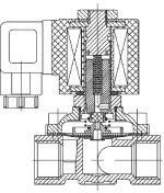 AR-2W41 Соленоидный (электромагнитный) клапан, Ду12-Ду25 — изображение 2