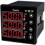 Амперметр трехфазный щитовой Omix AX-3-0.5 (~0…5А)(~0...50кА) — изображение 2