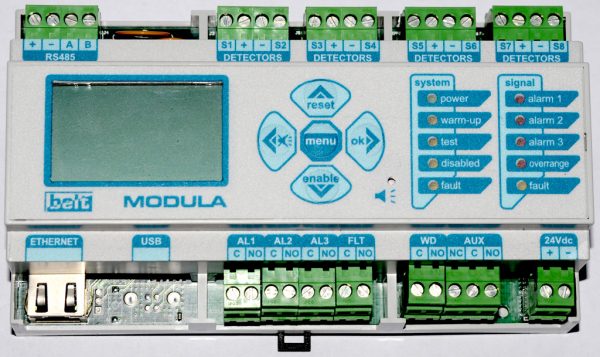 Блоки управления и сигнализации (БУС) MODULA (Модульная адресная система обнаружения газа) — изображение 1
