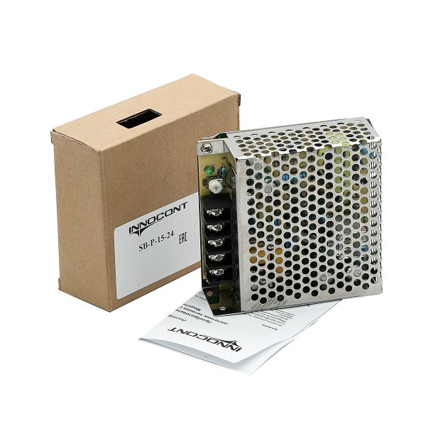 Источник питания INNOCONT. Вход: 220VAC, 0.25А, выход 15W, 24VDC, 0.7A, -10+50С, IP20, типы защиты: КЗ, перегрузка, перенапряжение SB-P-15-24 — изображение 7