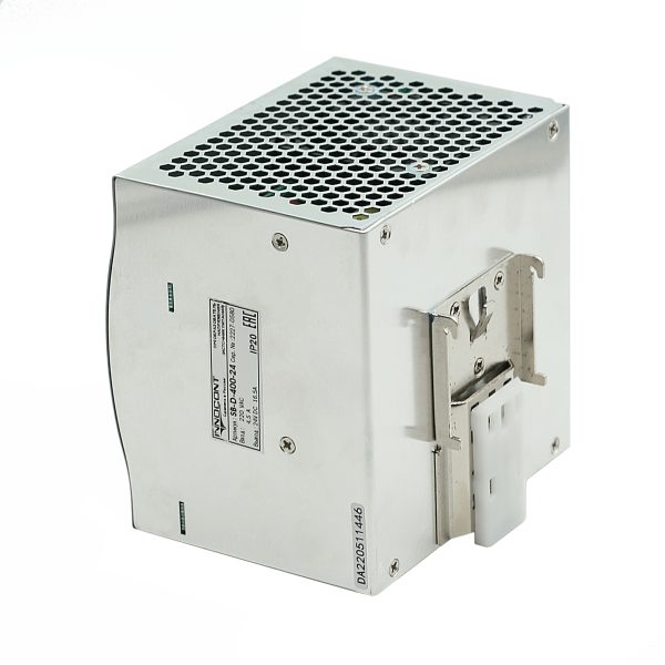 Источник питания INNOCONT на DIN-рейку, -10 +50С, IP20, вход: 220VAC, 4.5А, выход: 400W, 24VDC, 16.5A, типы защиты: КЗ, перегрузка, перенапряжение SB-D-400-24 — изображение 4