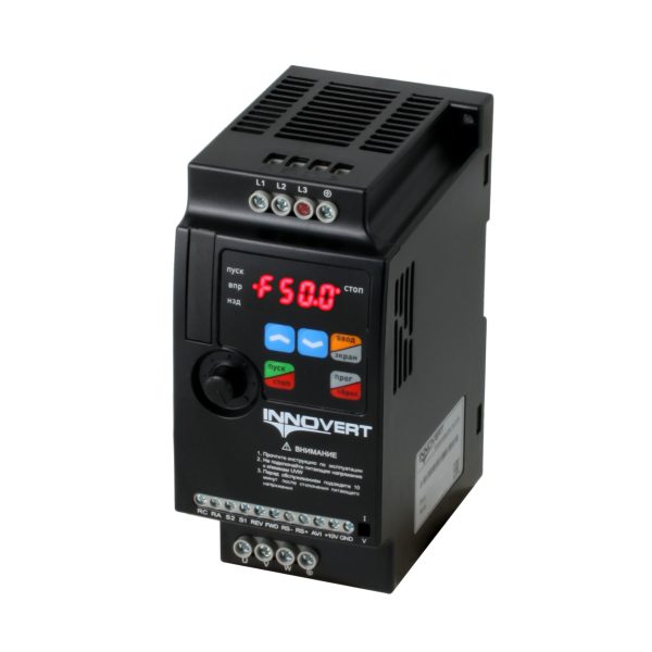 Преобразователь частоты INNOVERT IDD222M21E, 2,2 кВт (вход: 1фаза x 220В / выход: 1фаза х 220В) выходной ток 16 А — изображение 1