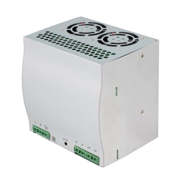 Источник питания INNOCONT на DIN-рейку, -10 +50С, IP20, вход: 220VAC, 4.5А, выход: 400W, 24VDC, 16.5A, типы защиты: КЗ, перегрузка, перенапряжение SB-D-400-24 — изображение 3