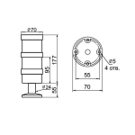 Светосигнальная колонна INNOCONT TL70-024-GR-55 — изображение 2