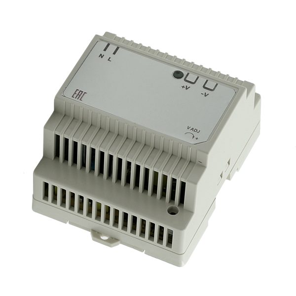 Источник питания INNOCONT. Вход: 220VAC, 0.8А, выход: 60W, 24VDC, 2.5A,-10 +50С, IP20, типы защиты: КЗ, перегрузка, перенапряжение SB-D-60-24 — изображение 9