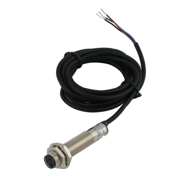 INNOCONT Фотодатчик диффузионный, М12x1, зона срабатывания до 10 см, -10 +60 С, 12…24 VDC, IP67, выход: NPN NO, макс. ток 200 мА, время реакции 3 мс, кабель 2 м PES-D12-NO10D — изображение 3