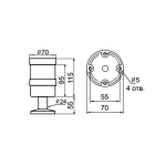 Светосигнальная колонна INNOCONT TL70-024-G-55 — изображение 2