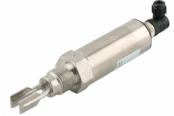 Вибрационный датчик предельного уровня жидкостей, -40 +150°С, Pmax=40 bar, 12 - 55 VDC, IP65, соединение- резьба 1'' PT(коническая), удлинение 100 мм, нерж. сталь 316L, выход PNP/NPN, разъем DIN 43650 — изображение 1