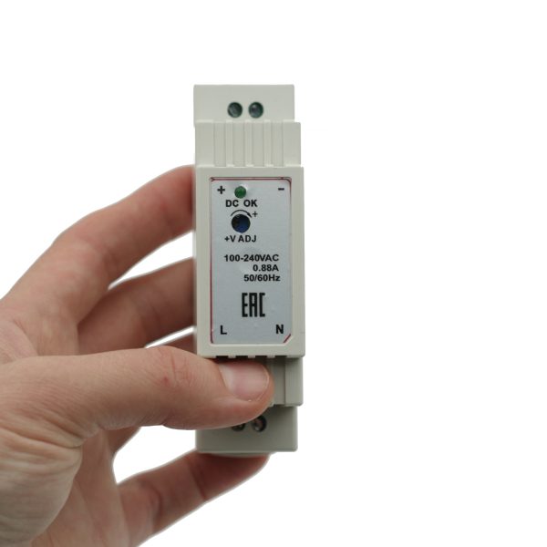 Источник питания INNOCONT. Вход: 220VAC, 0.48А, выход: 15W, 24VDC, 0.63A, -10 +50С, IP20, типы защиты: КЗ, перегрузка, перенапряжение SB-D-15-24 — изображение 6