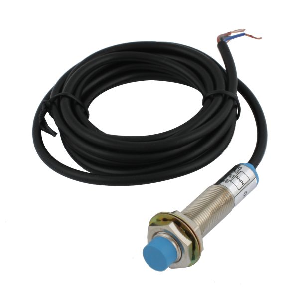 INNOCONT Индуктивный датчик, M12x1, L=61 мм, неэкранированный, зона срабатывания 4 мм, -25 +60 С, 12…24 VDC, IP65, выход: NPN NO, макс. ток 200 мА, кабель 2 м SL-12N4C — изображение 1