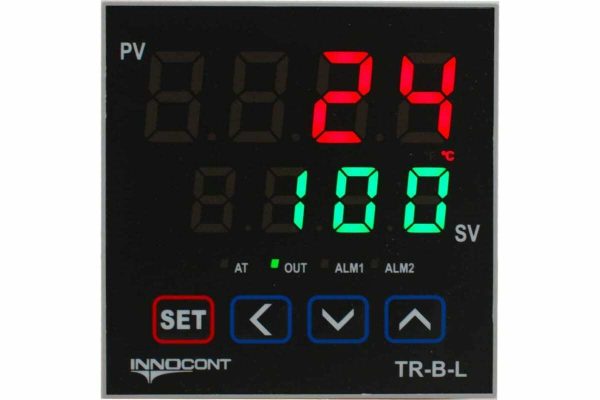 INNOCONT Температурный контроллер, 2 дисплея, 4 разряда, 96x96x63 мм, 2 аварийных выхода, 110-220VAC, выход: реле + твердотельное реле TR-B-L — изображение 2