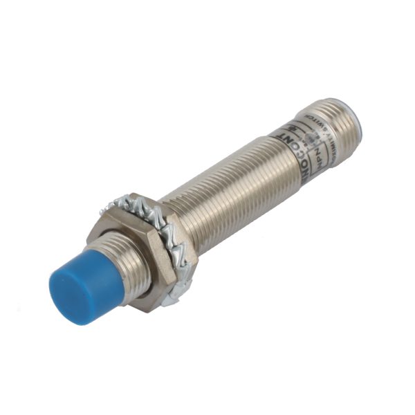 INNOCONT Индуктивный датчик, M12x1, L=61 мм, неэкранированный, зона срабатывания 4 мм, -25 +60 С, 12…24 VDC, IP67, выход: NPN NO, макс. ток 200 мА, разъем M12 SLI-12N4C — изображение 1