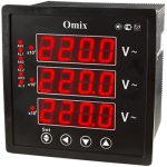 Вольтметр 3ф с 3 РЕЛЕ Omix P99-VX-3-0.5-3K(~0...500 В)(~0...5МВ)