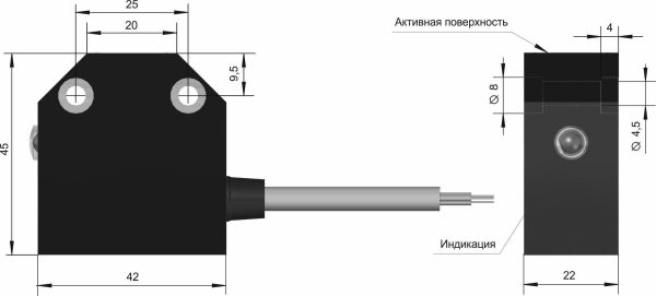 Датчик бесконтактный индуктивный ВБИ-Б22-45У-1113-З — изображение 3