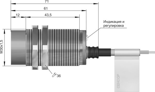 Датчик бесконтактный индуктивный ВБИ-М30-65В-2111-С — изображение 3